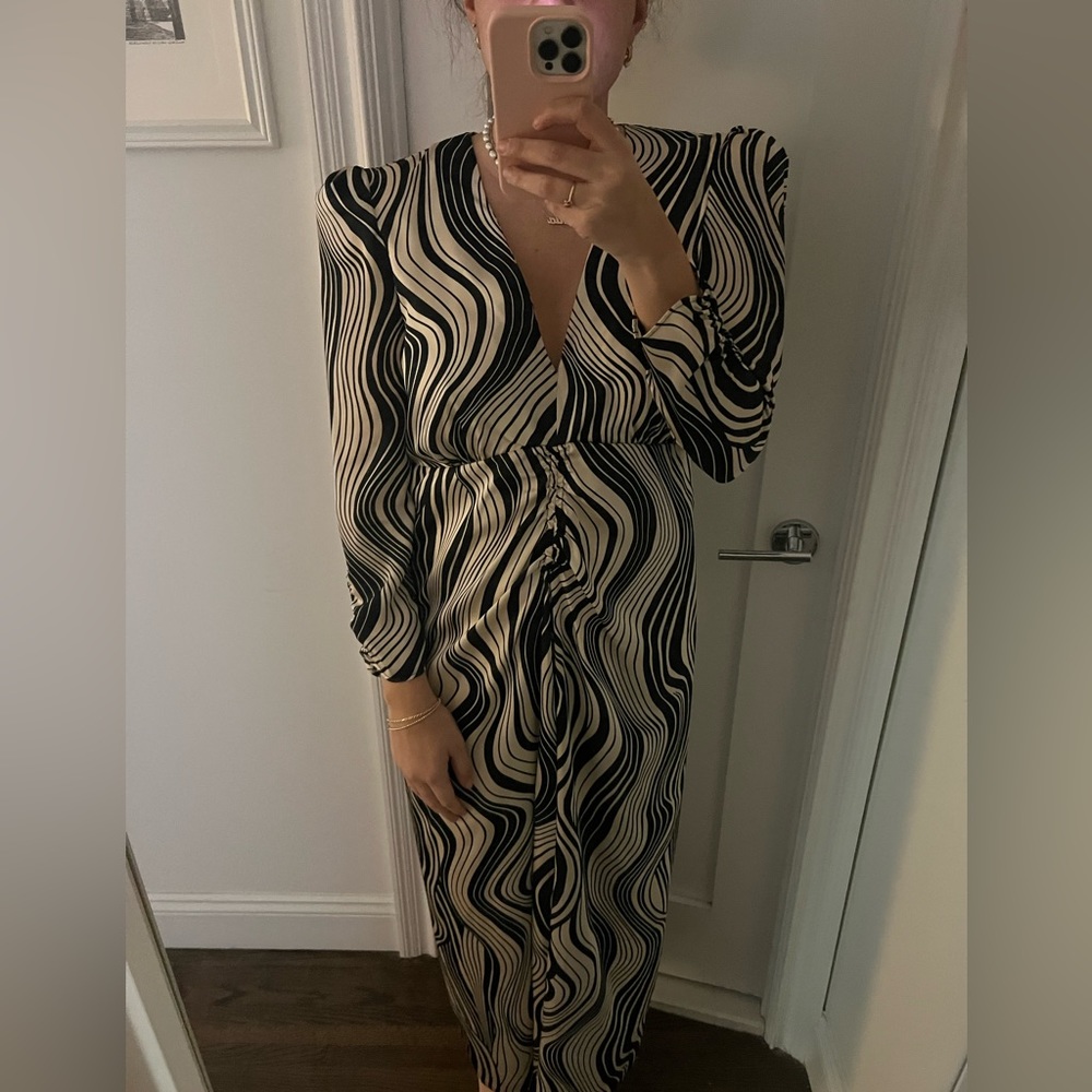 Mango B&W Satin Maxi - L/8